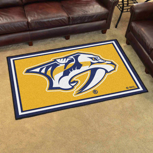 NHL - Nashville Predators 4x6 Rug with Symbol Logo