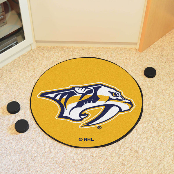 NHL - Nashville Predators Puck Mat with Symbol Logo