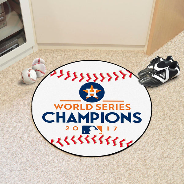 MLB - Houston Astros Baseball Mat with World Series Champions 2017 H Logo