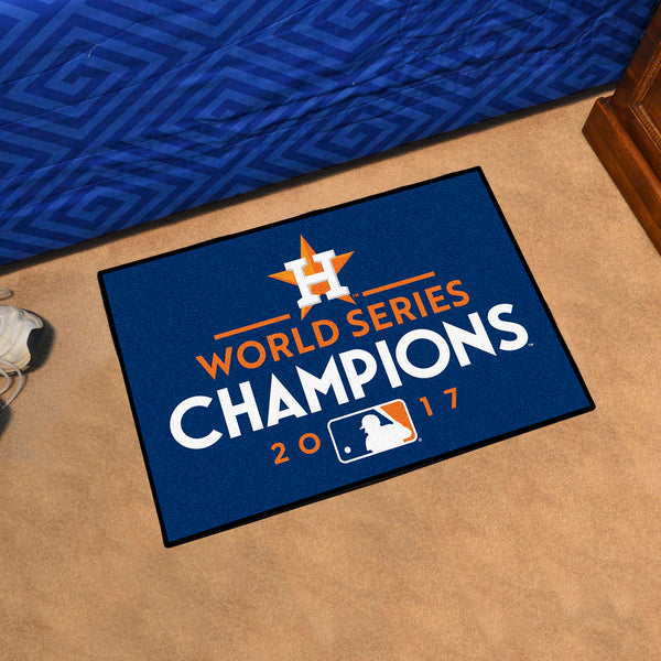 MLB - Houston Astros Starter Mat with World Series Champions 2017 H Logo