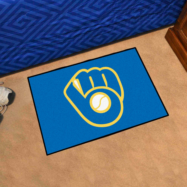 MLB - Milwaukee Brewers Starter Mat with Symbol Logo
