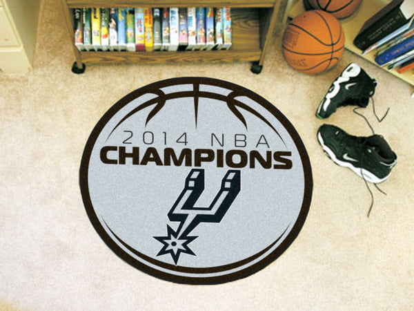 NBA - San Antonio Spurs Basketball Mat with 2014 NBA Champions Logo