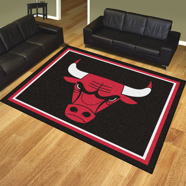 NBA - Chicago Bulls 8x10 Rug with Bulls Symbol Logo