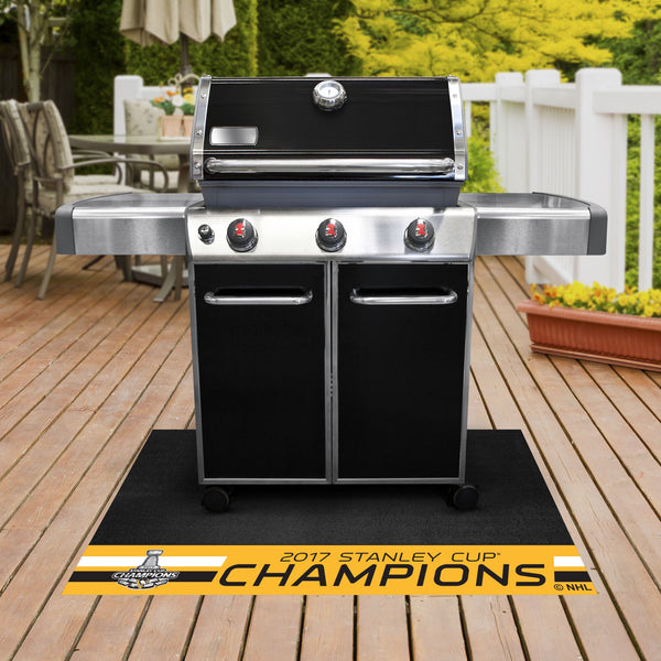NHL - Pittsburgh Penguins Grill Mat with 2017 Stanley Cup Champions Logo