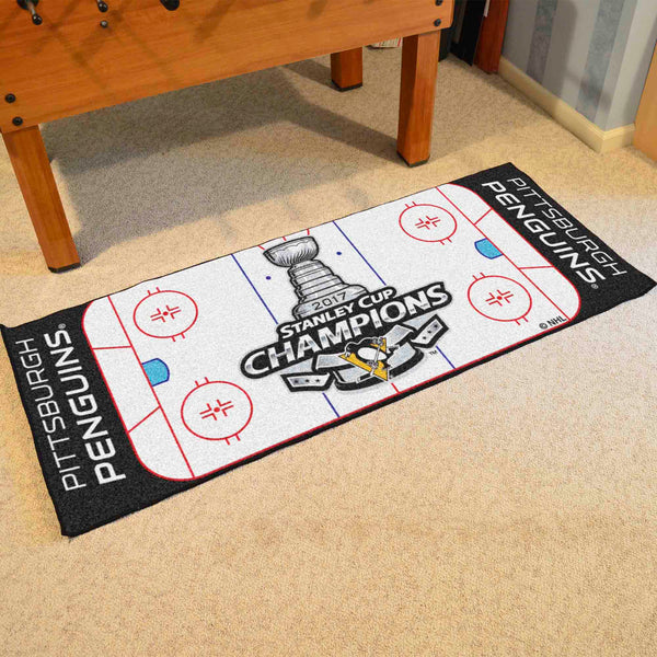 NHL - Pittsburgh Penguins Rink Runner with 2017 Stanley Cup Champions Logo