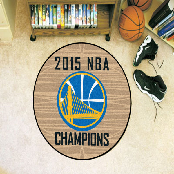 NBA - Golden State Warriors Basketball Mat with 2015 NBA Champions Logo