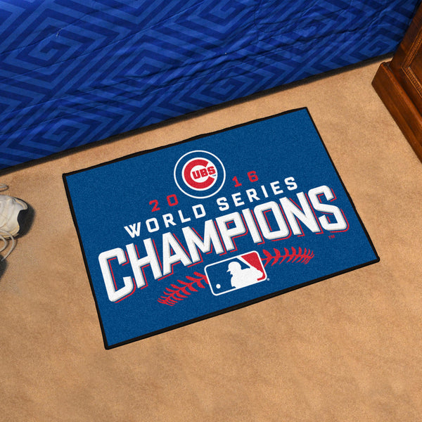 MLB - Chicago Cubs Starter Mat with World Series Champions 2016 UBS Logo