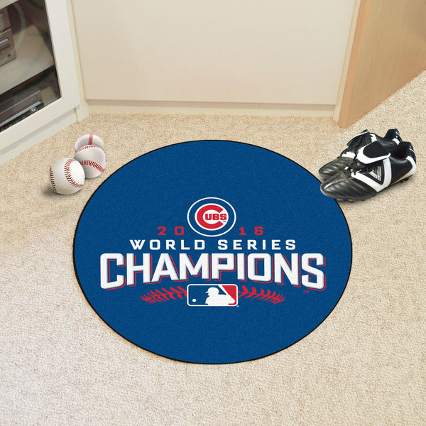 MLB - Chicago Cubs Baseball Mat with World Series Champions 2016 UBS Logo