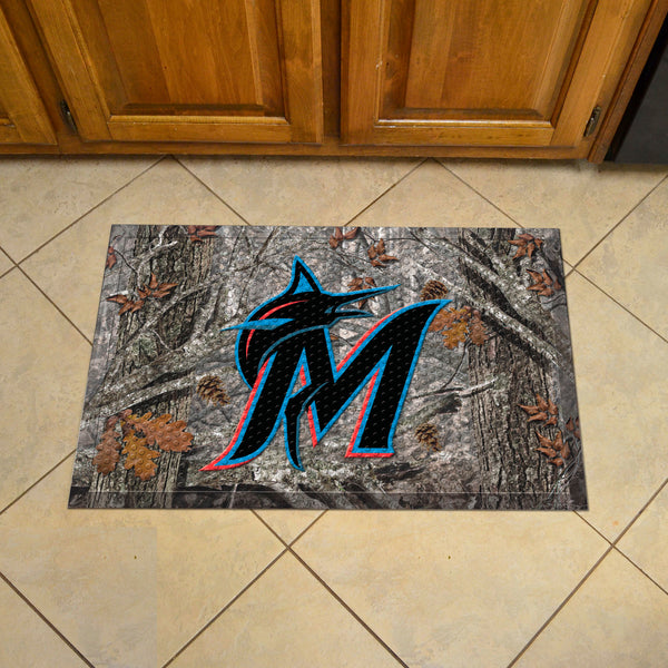 MLB - Miami Marlins Camo Scraper Mat