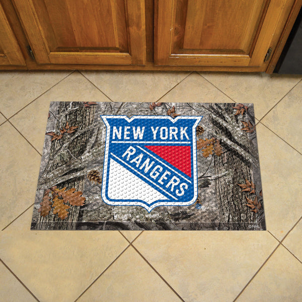NHL - New York Rangers Camo Scraper Mat