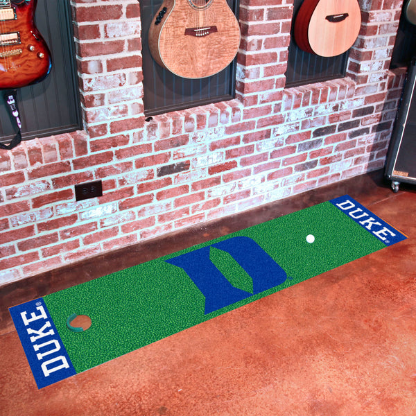 Duke University Putting Green Mat with D logo and Name