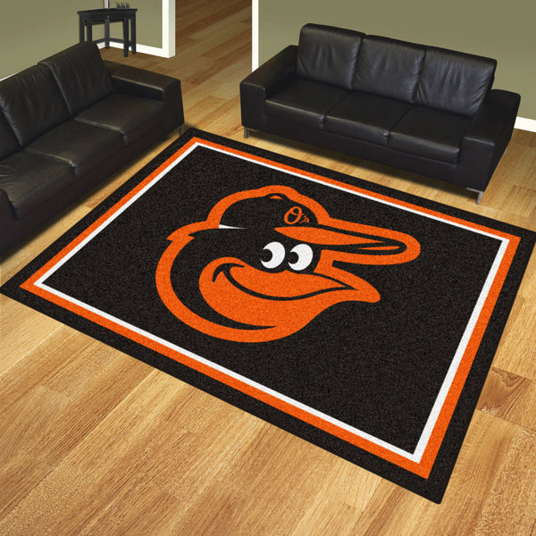 MLB - Baltimore Orioles 8x10 Rug with BO Mascot Logo