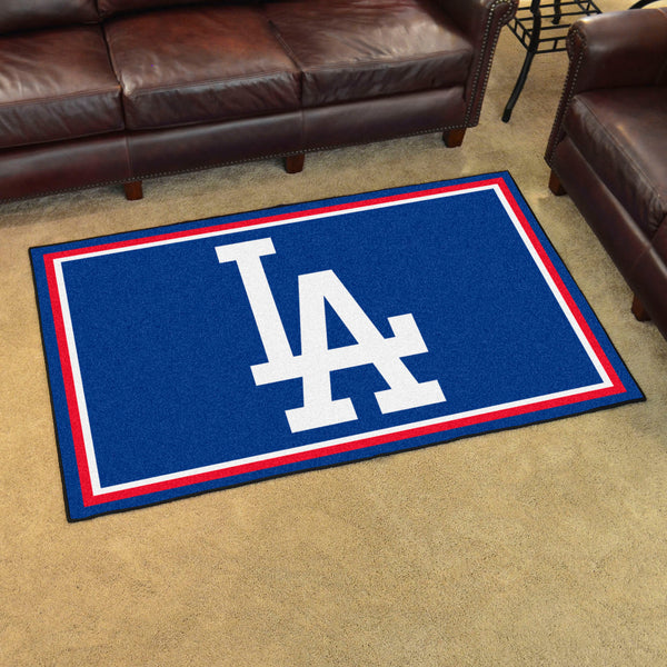 MLB - Los Angeles Dodgers 4x6 Rug with LA Logo