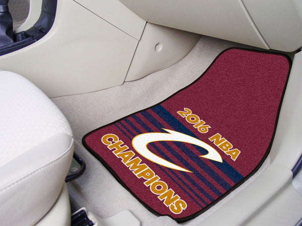 NBA - Cleveland Cavaliers 2-pc Carpet Car Mat Set with 2016 NBA Champions Logo