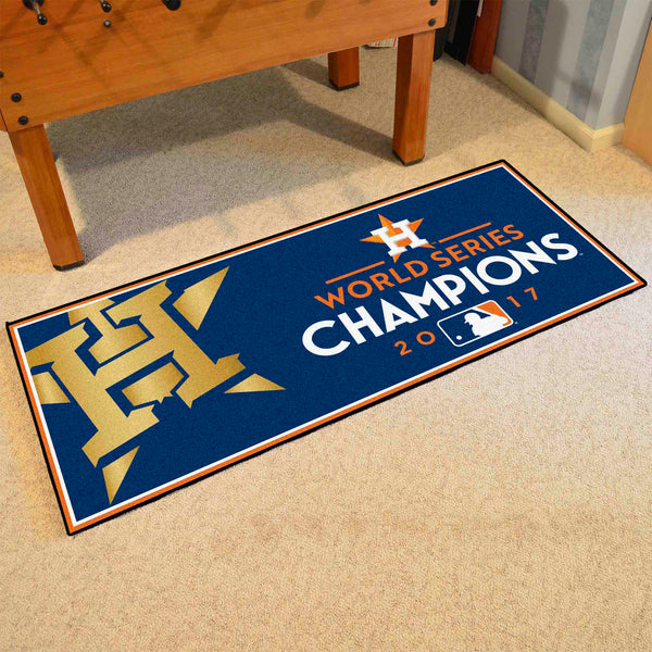 MLB - Houston Astros Baseball Runner with World Series Champions 2017 H Logo