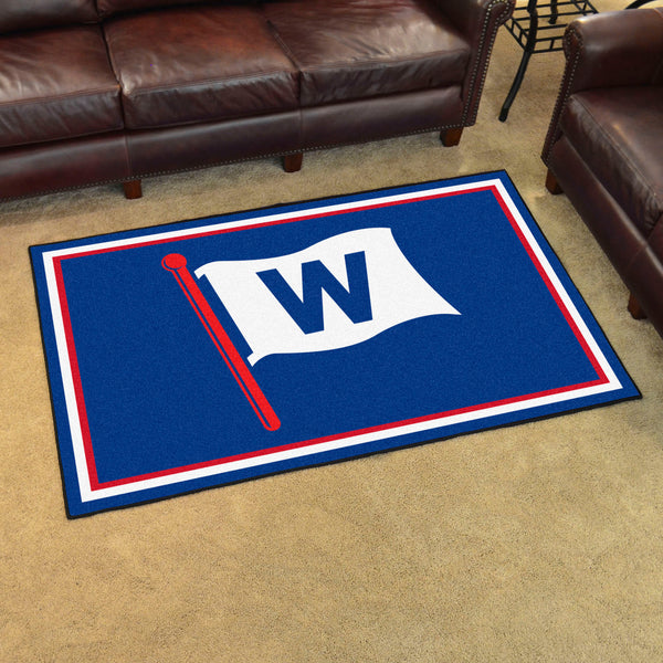 MLB - Chicago Cubs 4x6 Rug with W Logo