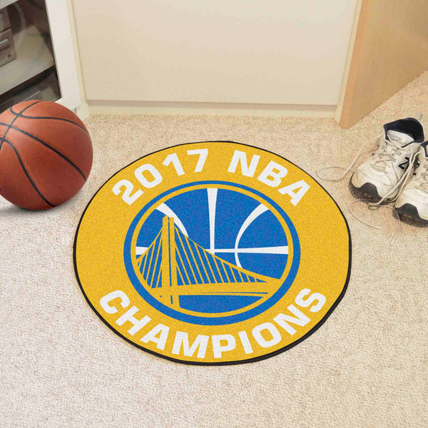 NBA - Golden State Warriors Basketball Mat with 2017 NBA Champions Logo