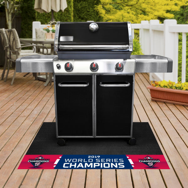 MLB - Washington Nationals Grill Mat with World Series Champions 2019 W Logo