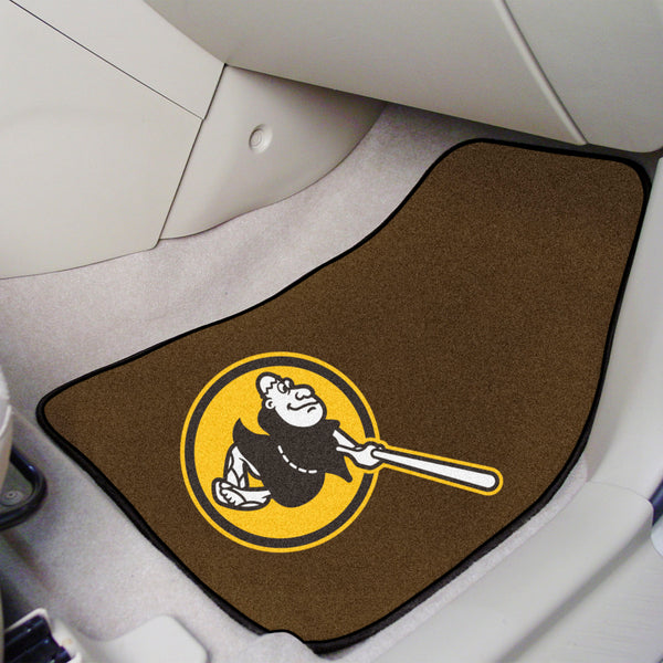 MLB - San Diego Padres 2-pc Carpet Car Mat Set with Symbol Logo