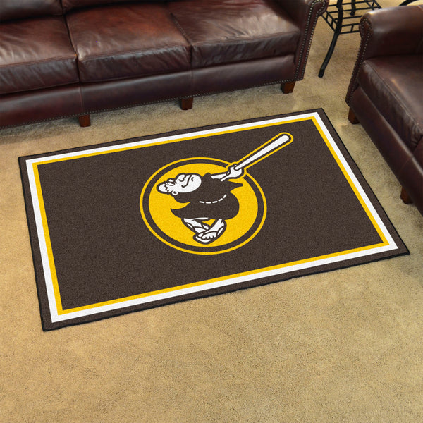 MLB - San Diego Padres 4x6 Rug with Symbol Logo