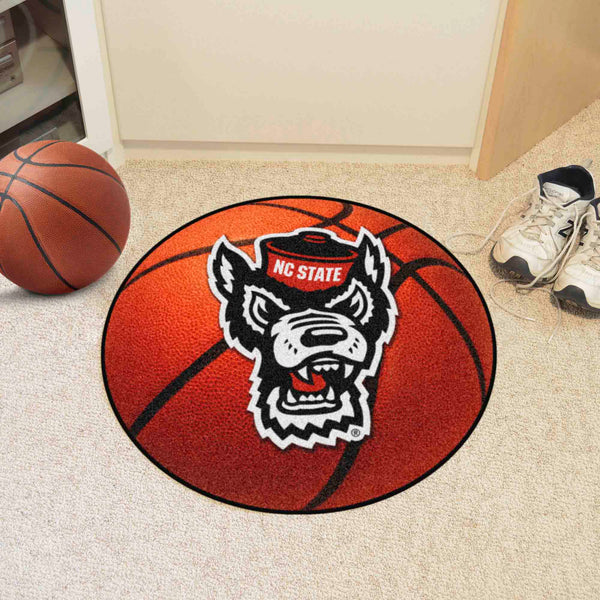 North Carolina State University Basketball Mat with NCS Symbol Logo