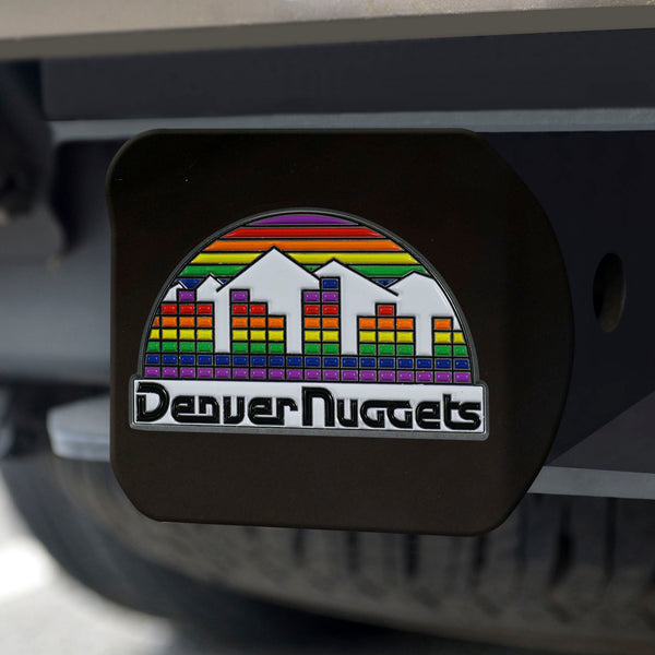 NBA - Denver Nuggets Color Hitch Cover - Black with Denver Nuggets Logo