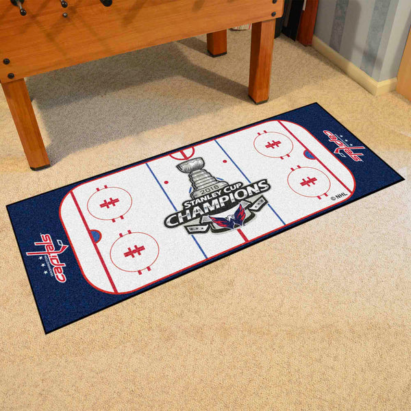 NHL - Washington Capitals Rink Runner with 2018 Stanley Cup Champions Logo