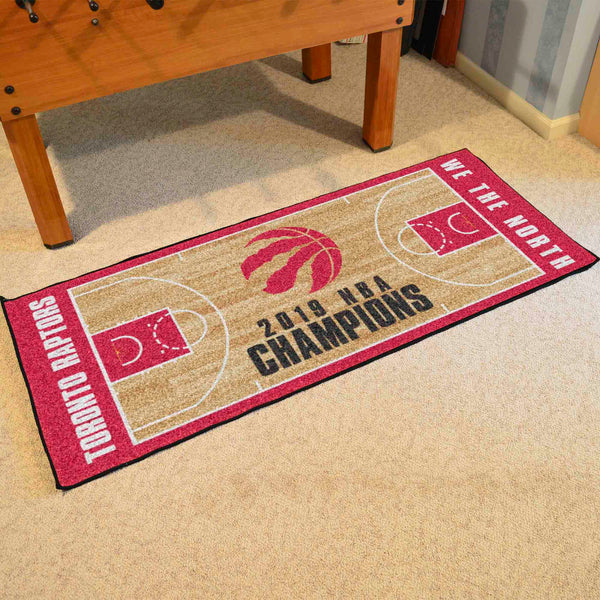 NBA - Toronto Raptors NBA Court Large Runner with 2019 NBA Champions Logo