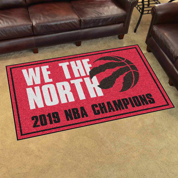 NBA - Toronto Raptors 5x8 Rug with 2019 NBA Champions Logo