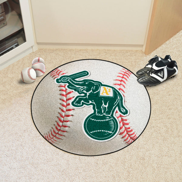 MLB - Oakland Athletics Baseball Mat with Symbol Logo
