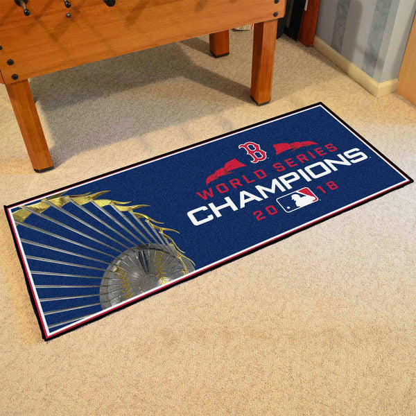 MLB - Boston Red Sox Baseball Runner with World Series Champions 2018 B Logo