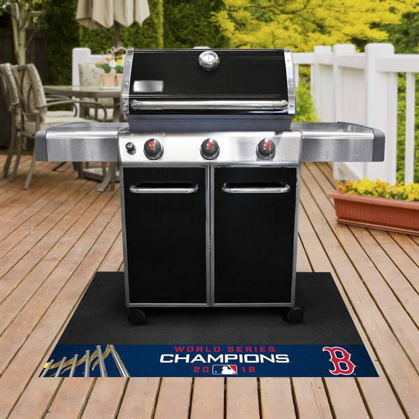 MLB - Boston Red Sox Grill Mat with World Series Champions 2018 B Logo