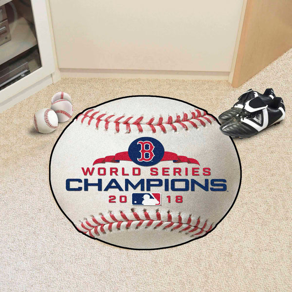 MLB - Boston Red Sox Baseball Mat with World Series Champions 2018 B Logo