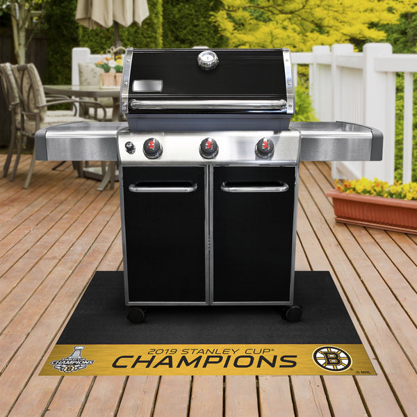 NHL - Pittsburgh Penguins Grill Mat with 2019 Stanley Cup Champions Logo