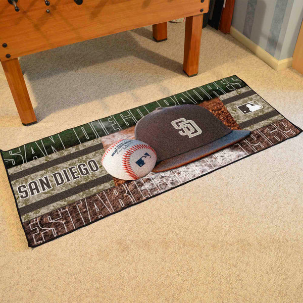 MLB - San Diego Padres Baseball Runner with San Diego Logo