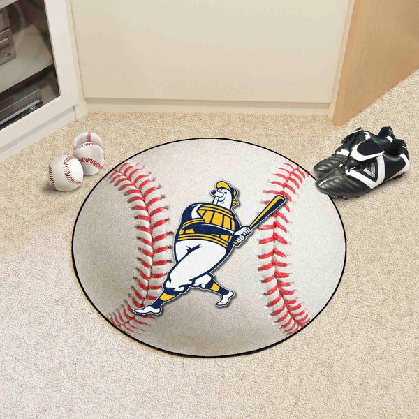 MLB - Milwaukee Brewers Baseball Mat with MB Mascot Logo