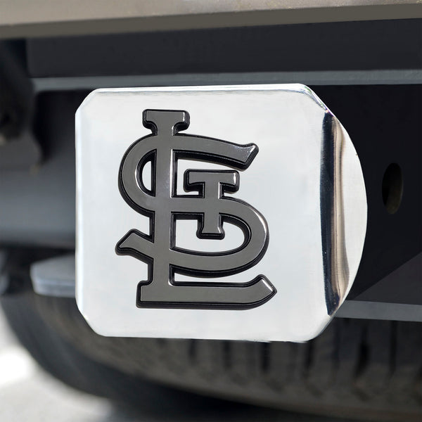 MLB - St. Louis Cardinals Hitch Cover - Chrome with St. L Logo