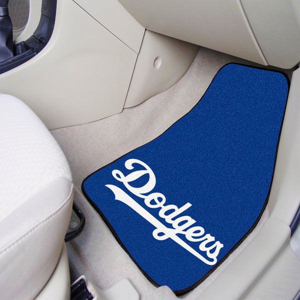 MLB - Los Angeles Dodgers 2-pc Carpet Car Mat Set with Dodgers Logo