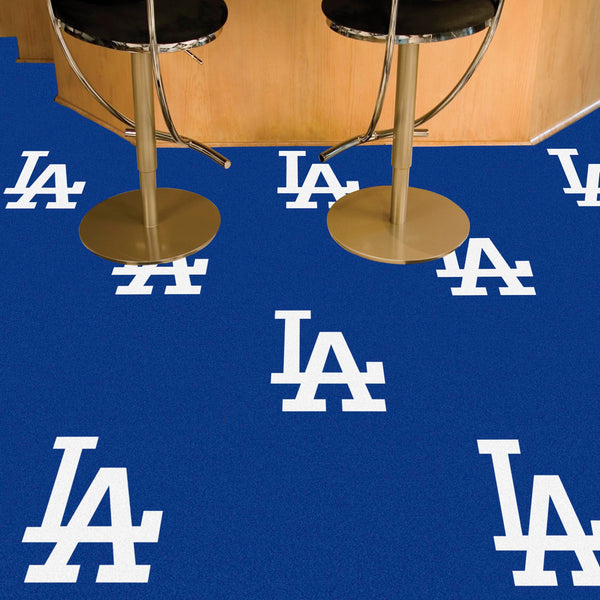 MLB - Los Angeles Dodgers Team Carpet Tiles with LA Logo