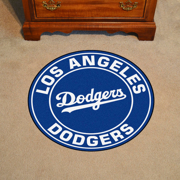 MLB - Los Angeles Dodgers Roundel Mat with Dodgers Logo & Name