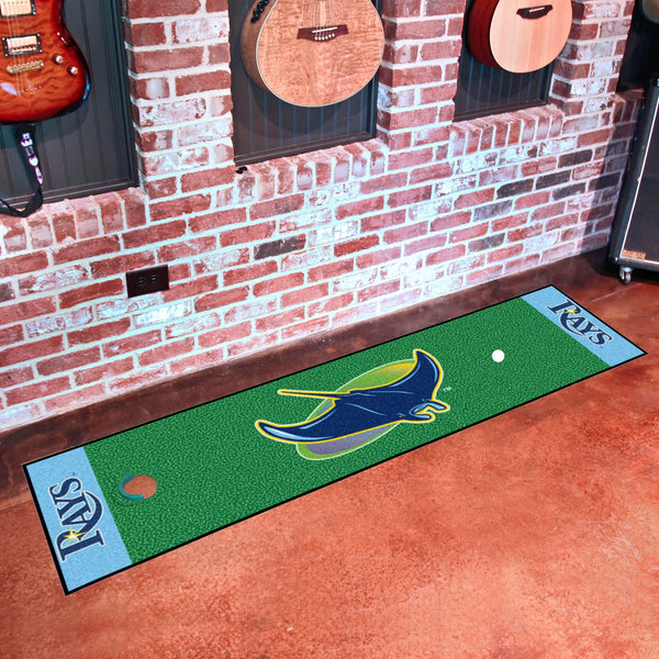 MLB - Tampa Bay Rays Putting Green Mat with Symbol Logo