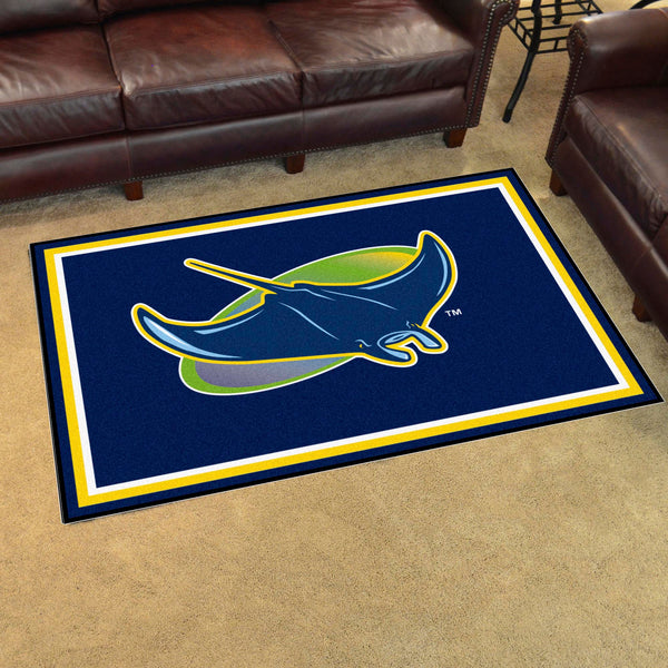 MLB - Tampa Bay Rays 4x6 Rug with Symbol Logo