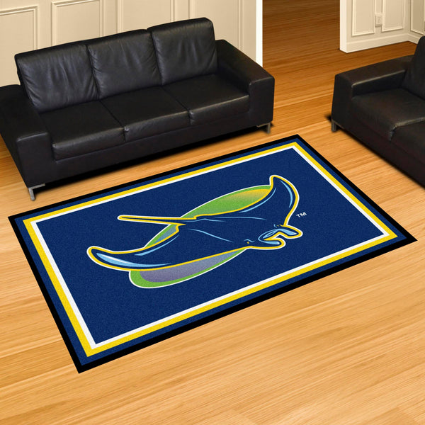 MLB - Tampa Bay Rays 5x8 Rug with Symbol Logo