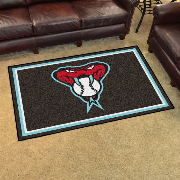 MLB - Arizona Diamondbacks 5x8 Rug with AD Symbol Logo