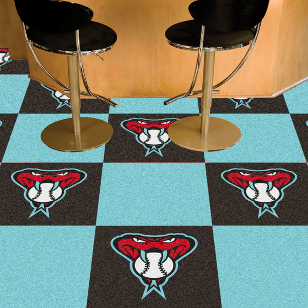 MLB - Arizona Diamondbacks Team Carpet Tiles with AD Symbol Logo