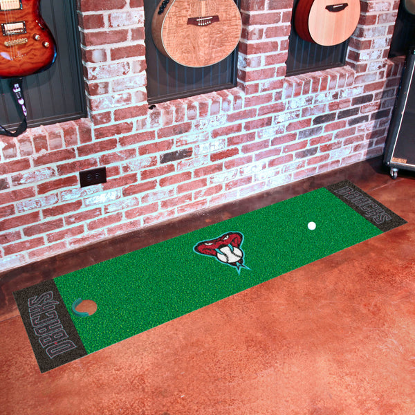 MLB - Arizona Diamondbacks Putting Green Mat with AD Symbol Logo & Name