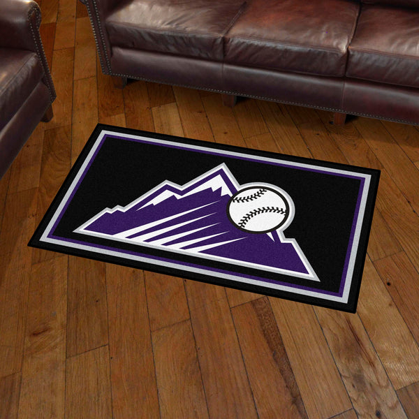 MLB - Colorado Rockies 3x5 Rug with Symbol Logo