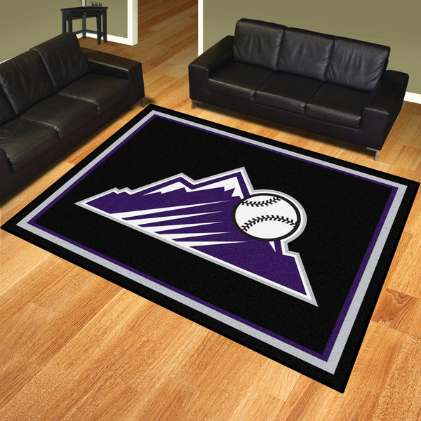 MLB - Colorado Rockies 8x10 Rug with Symbol Logo