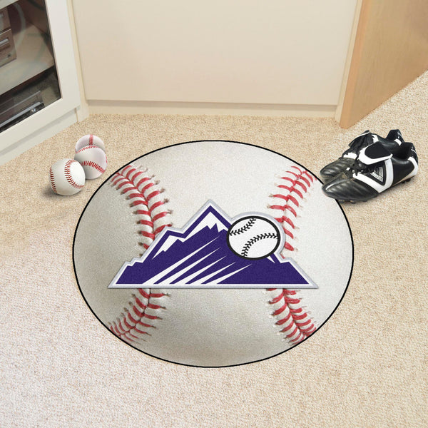 MLB - Colorado Rockies Baseball Mat with Symbol Logo