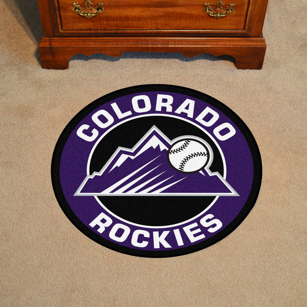 MLB - Colorado Rockies Roundel Mat with Symbol Logo